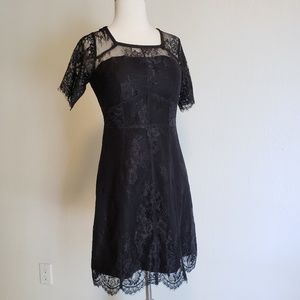 Black lace dress